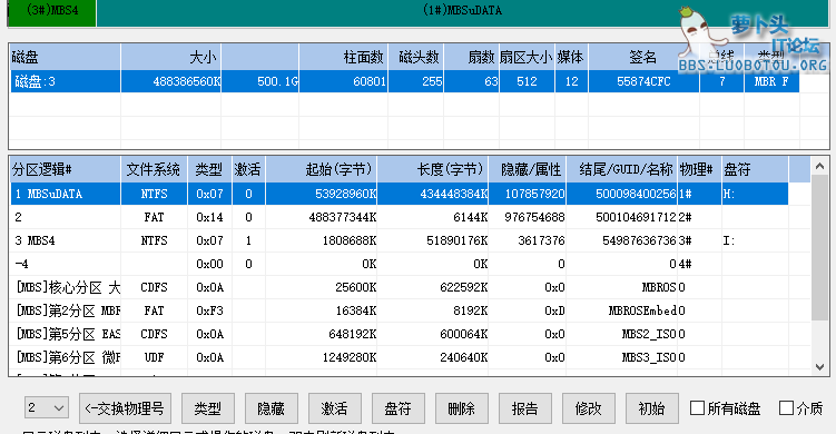 这个激活分区有没有问题？